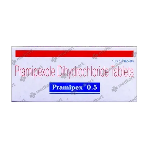 pramipex 0.5mg tablet 10's